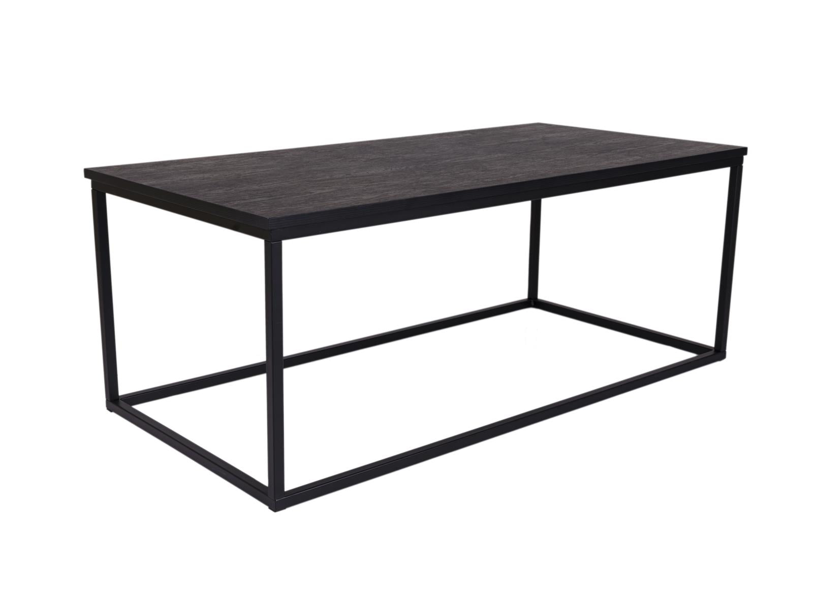 MaximaVida rechthoekige salontafel Chicago XL zwart 120 cm - pinewood