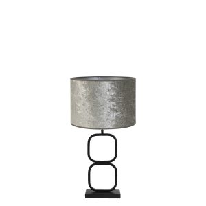 Light & Living tafellamp Lutika/Chelsea – zwart, zilver – 30x30x67cm Light & Living tafellamp Lutika/Chelsea – zwart, zilver – 30x30x67cm
