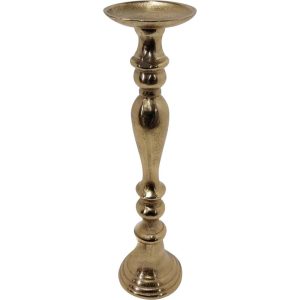 Lesli Living kaarshouder Brush – goud – Ø13x52cm Lesli Living kaarshouder Brush – goud – Ø13x52cm