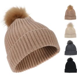 Muts Gebreid met Pompon