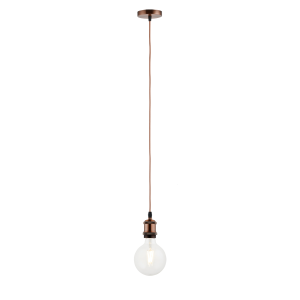 Lighto | Pendel Koper | Inclusief Lichtbron Helder | Vintage | 1.5m Sn Lighto | Pendel Koper | Inclusief Lichtbron Helder | Vintage | 1.5m Sn