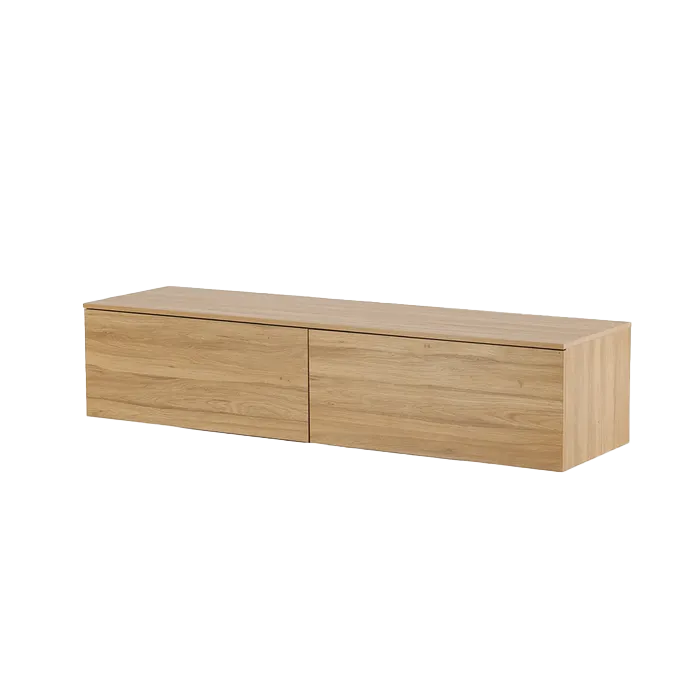 Nest living Leona Dressoir Naturel - Hout - Zwevend - B 160 cm