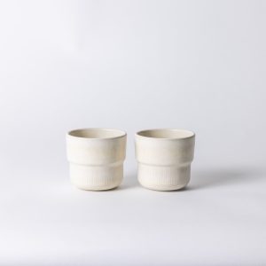 Mimo Homeware koffiekopje Dreamy Ivory – 230 ml – set van 2 Mimo Homeware koffiekopje Dreamy Ivory – 230 ml – set van 2
