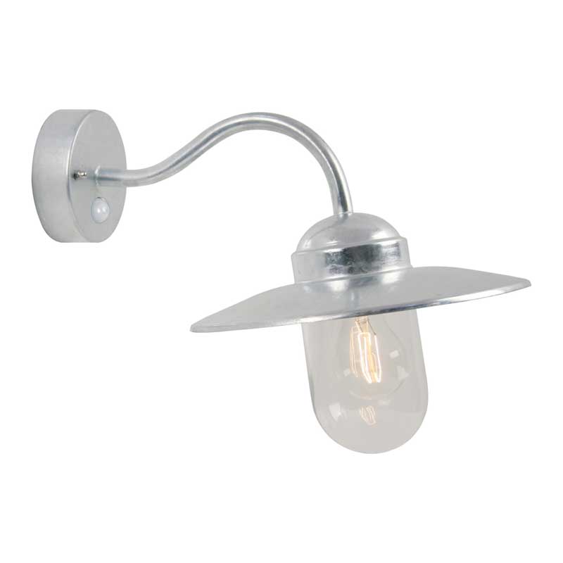 Nordlux Luxembourg Wandlamp buiten | Sensor | E27 | IP54 | Verzinkt |