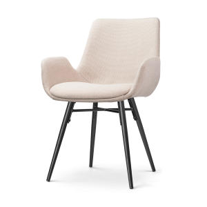 Nolon Nena-Eef Eetkamerstoel Beige – Zwarte Houten Poten Nolon Nena-Eef Eetkamerstoel Beige – Zwarte Houten Poten