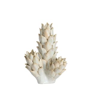 Light & Living vaas Carciofo – wit – 19.5x17x27.5cm Light & Living vaas Carciofo – wit – 19.5x17x27.5cm
