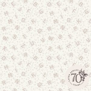 Laura Ashley Vliesbehang – Alphabet Dove Grey 10mx52cm Laura Ashley Vliesbehang – Alphabet Dove Grey 10mx52cm