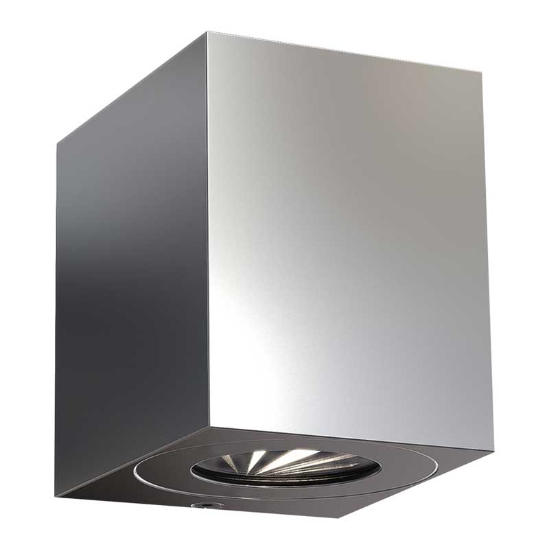 Nordlux Canto Wandlamp Buiten - 2-lichts LED - 2700K - IP44 - Roestvri