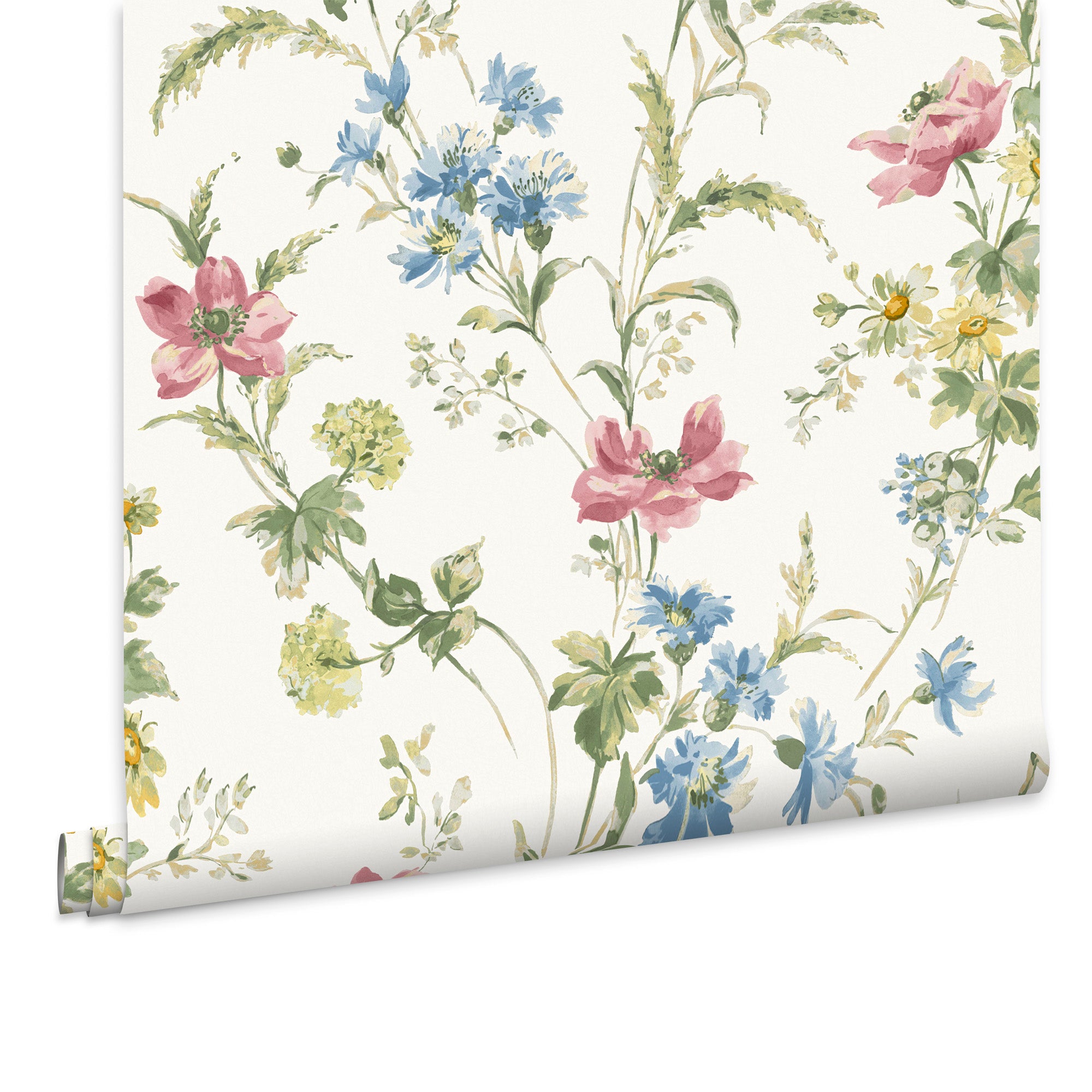 Laura Ashley Vliesbehang - Poppy Meadow Multi