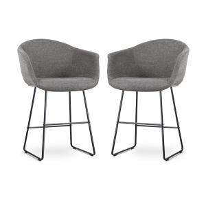 Nolon Nino-Otis Barkrukken Set van 2 – Donkergrijs – Zwart – 65 cm Nolon Nino-Otis Barkrukken Set van 2 – Donkergrijs – Zwart – 65 cm