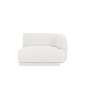 Micadoni rechter module Miley boucle wit – 90x90x70cm