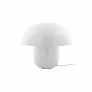 Leitmotiv tafellamp Fat Mushroom – wit – 29x29x25cm – Paddenstoellamp