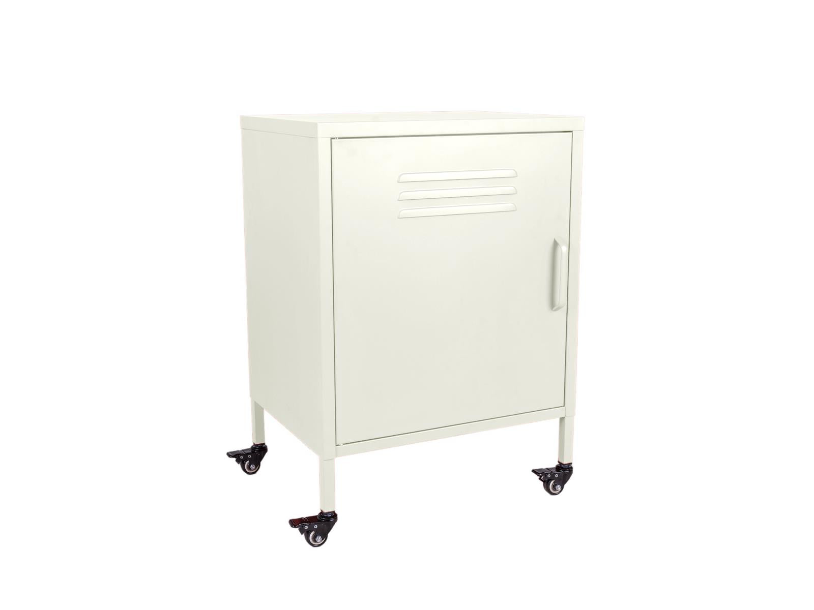 MaximaVida metalen lockerkastje Finn met wieltjes 52 x 40 x 67 cm ivoo
