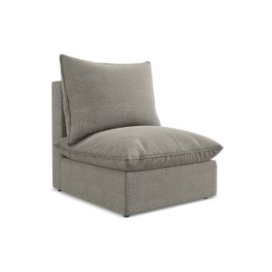 LaMiaSofa Bankmodule midden Ravenna – bouclé – grijs – 75x90x77