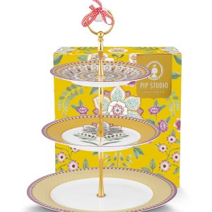 Pip Studio Etagere 3 laags – Lily&Lotus – Geel Pip Studio Etagere 3 laags – Lily&Lotus – Geel