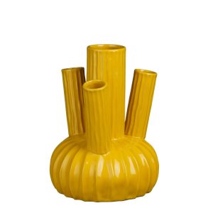 Mica Decorations Felipe Tulpenvaas – H27 x Ø20 cm – Keramiek – Geel Mica Decorations Felipe Tulpenvaas – H27 x Ø20 cm – Keramiek – Geel