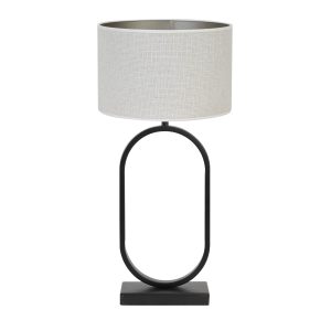 Light & Living tafellamp Jamiri/Saverna – zwart, eiwit – 30x30x67cm Light & Living tafellamp Jamiri/Saverna – zwart, eiwit – 30x30x67cm