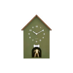 Karlsson wandklok Dog House – groen – 11.5×26.5×36.5cm Karlsson wandklok Dog House – groen – 11.5×26.5×36.5cm