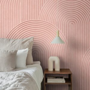 Origin Wallcoverings fotobehang grafisch 3D motief roze – 250 x 279 cm Origin Wallcoverings fotobehang grafisch 3D motief roze – 250 x 279 cm