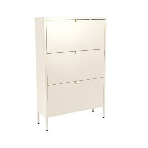 MaximaVida metalen locker schoenenkast Finn 25 x 80 x 125 cm ivoor MaximaVida metalen locker schoenenkast Finn 25 x 80 x 125 cm ivoor