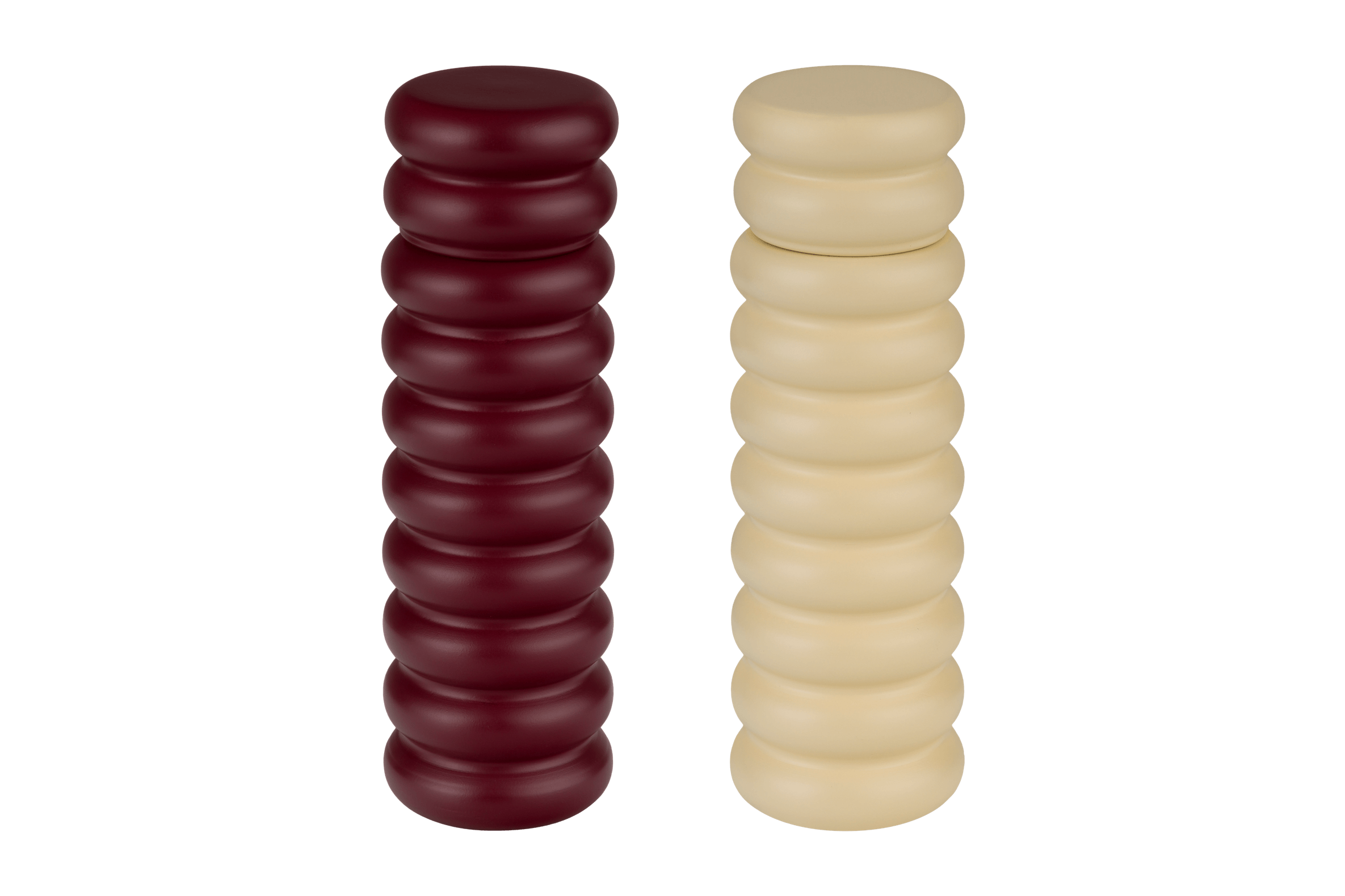 noo.ma Suli kruidenmolens set - 2 stuks, gelakt beukenhout, keramisch
