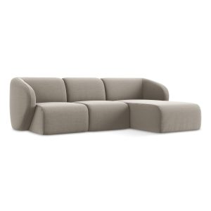 LaMiaSofa hoekbank rechts Cervo – velours – taupe – 248x166x78 LaMiaSofa hoekbank rechts Cervo – velours – taupe – 248x166x78
