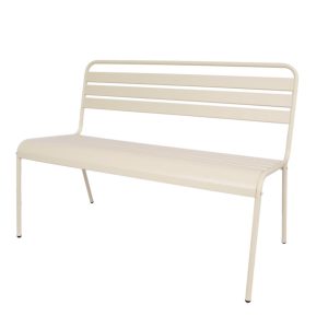 MaximaVida metalen tuinbank Max 120 cm ivoor MaximaVida metalen tuinbank Max 120 cm ivoor