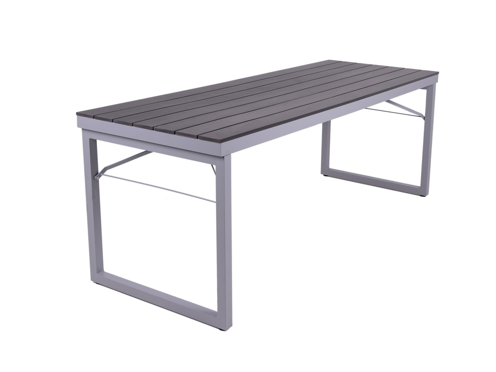 MaximaVida tuintafel inklapbaar kunststof-aluminium Hamburg 200 cm zwa