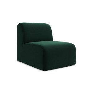 LaMiaSofa Bankmodule midden Cervo – velours – flessengroen – 70x94x75