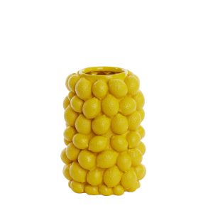 Light & Living vaas Lemon – geel – Ø23.5cm Light & Living vaas Lemon – geel – Ø23.5cm