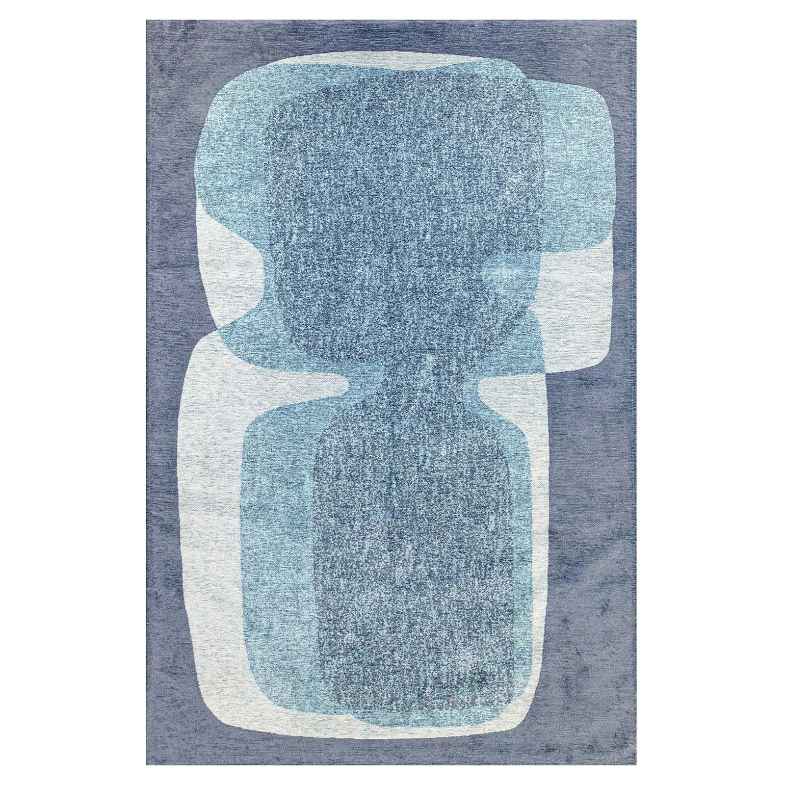 Lola&Moi vloerkleed Clear Sky - blauw - 200x280cm