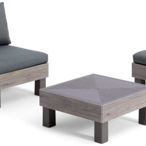 Keter Signature Elements Balkonset – 2 personen – met groene kussens – Keter Signature Elements Balkonset – 2 personen – met groene kussens –
