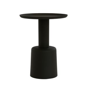 Light & Living bijzettafel Milaki – zwart – Ø39cm Light & Living bijzettafel Milaki – zwart – Ø39cm