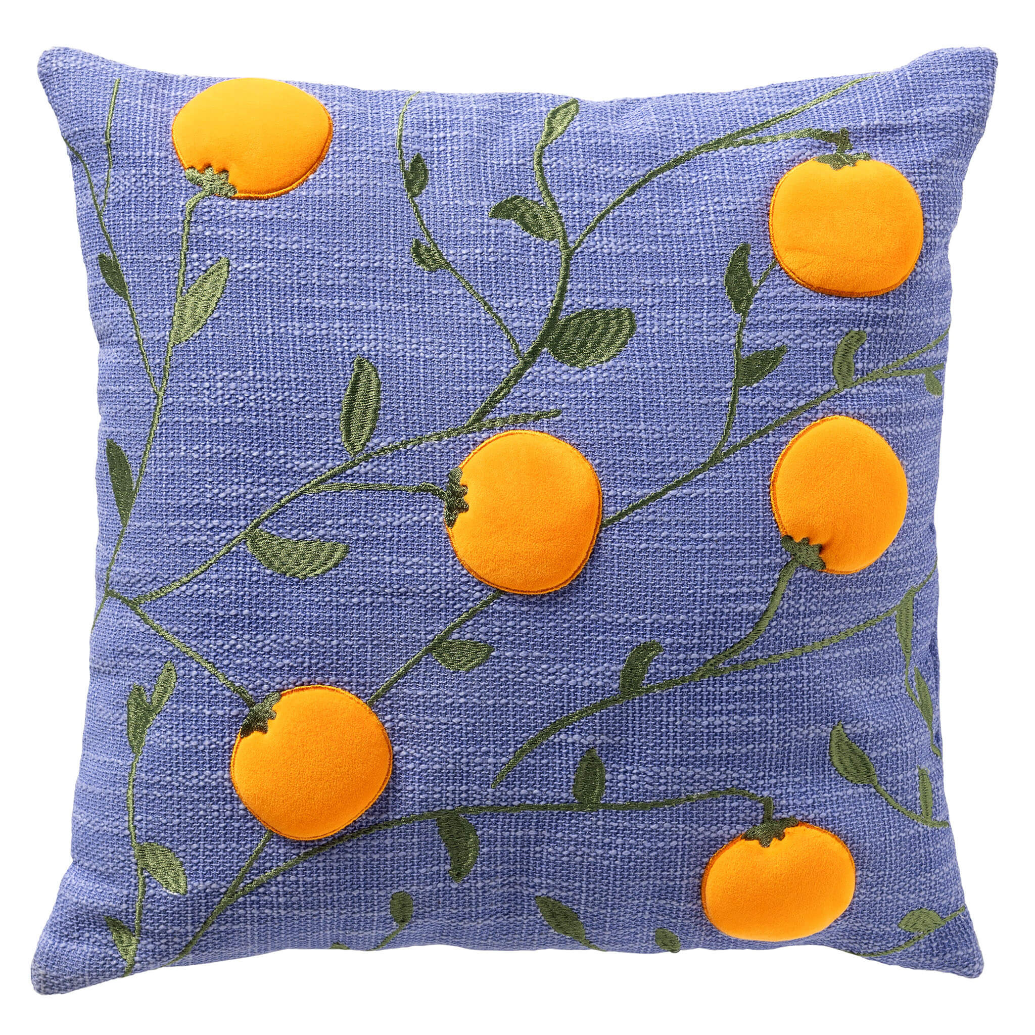 MANDARIN - kussenhoes 45x45 cm - mandarijnen - Pale Iris - paars