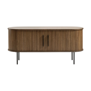 Olivine Lenn TV meubel Gerookt Eiken – Hout – Zwarte Poten – B 120 cm Olivine Lenn TV meubel Gerookt Eiken – Hout – Zwarte Poten – B 120 cm