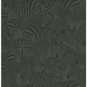 Origin Wallcoverings behang zebra's donkergroen – 50 x 900 cm – 347913 Origin Wallcoverings behang zebra's donkergroen – 50 x 900 cm – 347913