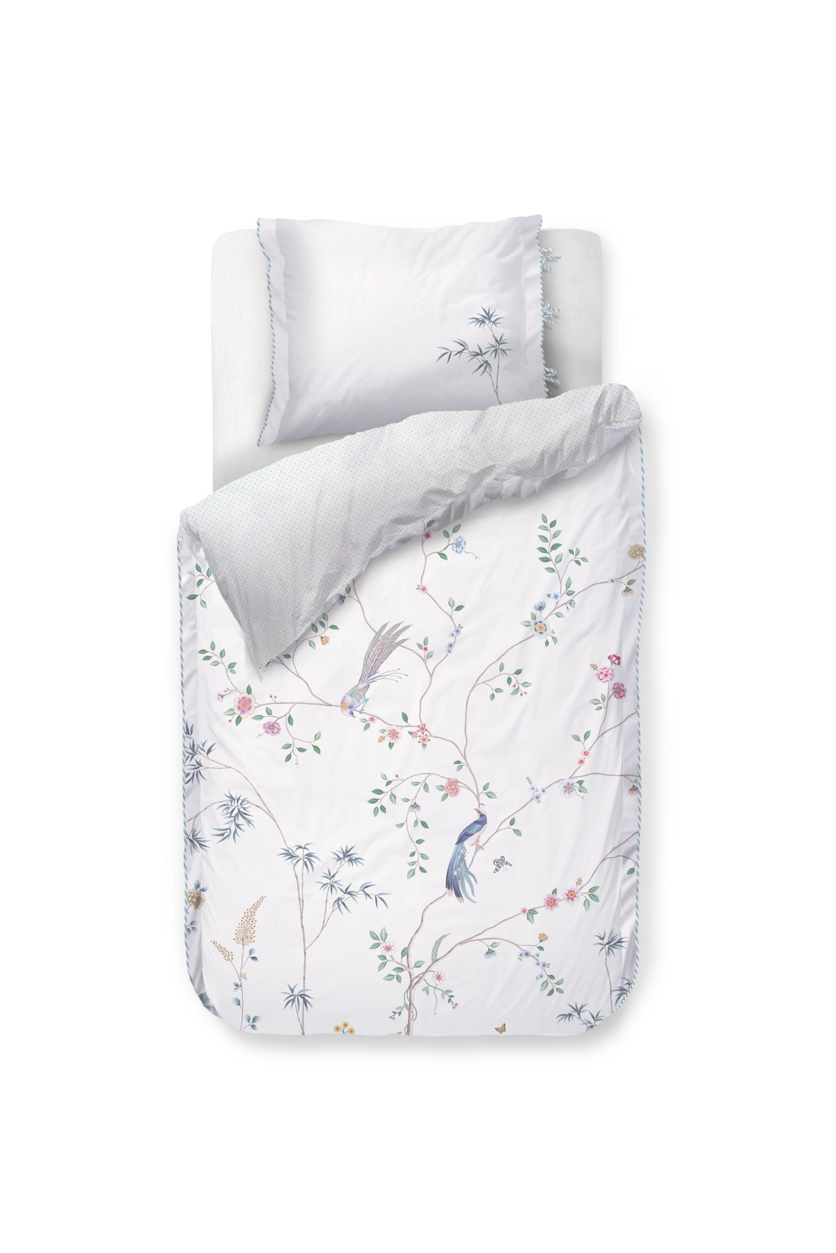 Pip Studio Bamboo Blossom - 140 x 200/220 cm - Wit