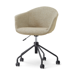 Nolon Nout-Otis Bureaustoel Taupe Melange – Zwart Onderstel Nolon Nout-Otis Bureaustoel Taupe Melange – Zwart Onderstel