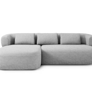Micadoni linker hoekbank Jenny 5-zits, chenille geld – 145x225x73cm Micadoni linker hoekbank Jenny 5-zits, chenille geld – 145x225x73cm