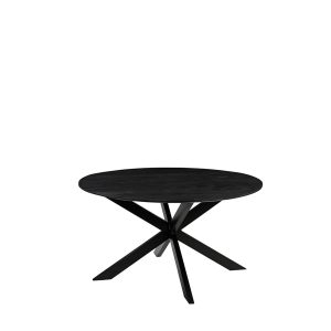 LABEL51 Eettafel Otis – Zwart Mangohout – 140x140x76cm LABEL51 Eettafel Otis – Zwart Mangohout – 140x140x76cm