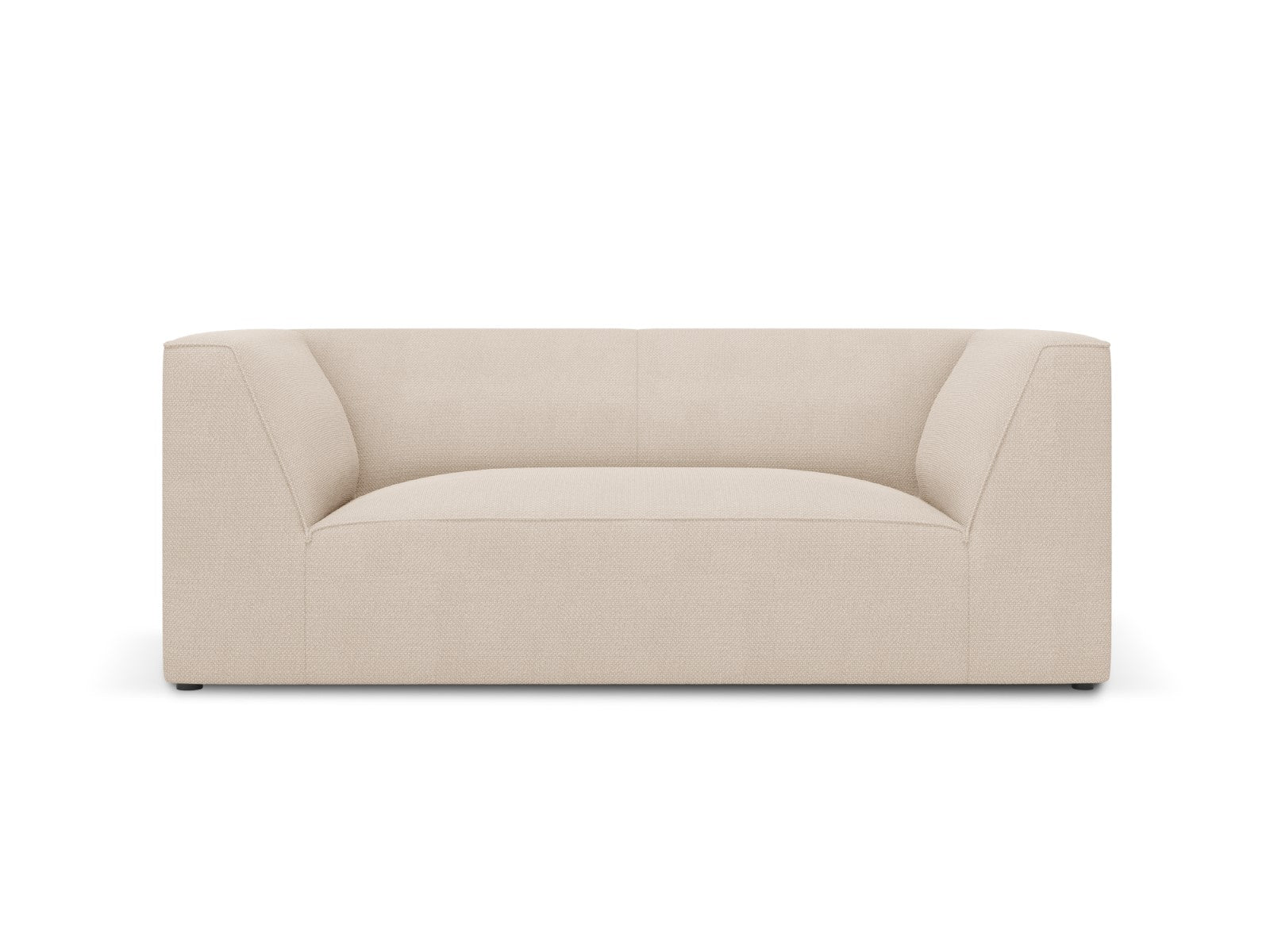Micadoni Bank Ruby 2-zits, structurele stof, beige - 93x174x69cm