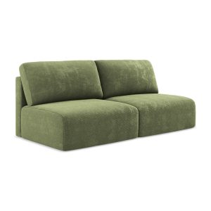LaMiaSofa 3-zits slaapbank Ostia – chenille stof – groente – 216x102x7 LaMiaSofa 3-zits slaapbank Ostia – chenille stof – groente – 216x102x7
