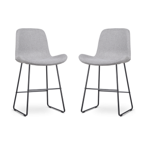 Nolon Nino-Fé Barkrukken Set van 2 – Lichtgrijs – Zwart – 65 cm Nolon Nino-Fé Barkrukken Set van 2 – Lichtgrijs – Zwart – 65 cm