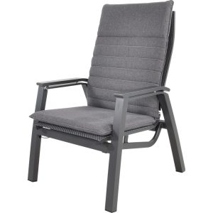 Lesli Living bistrostoel Allegro – grijs – 73x88x86cm – set van 2