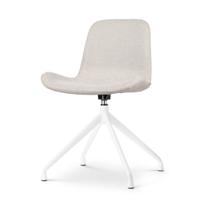 Nolon Nola-Fé Eetkamerstoel Beige – Draaibaar Wit Onderstel Nolon Nola-Fé Eetkamerstoel Beige – Draaibaar Wit Onderstel