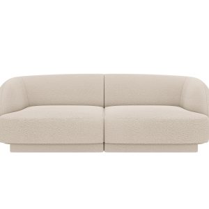 Micadoni Bank Miley 2-zits, boucle beige – 90x180x70cm Micadoni Bank Miley 2-zits, boucle beige – 90x180x70cm