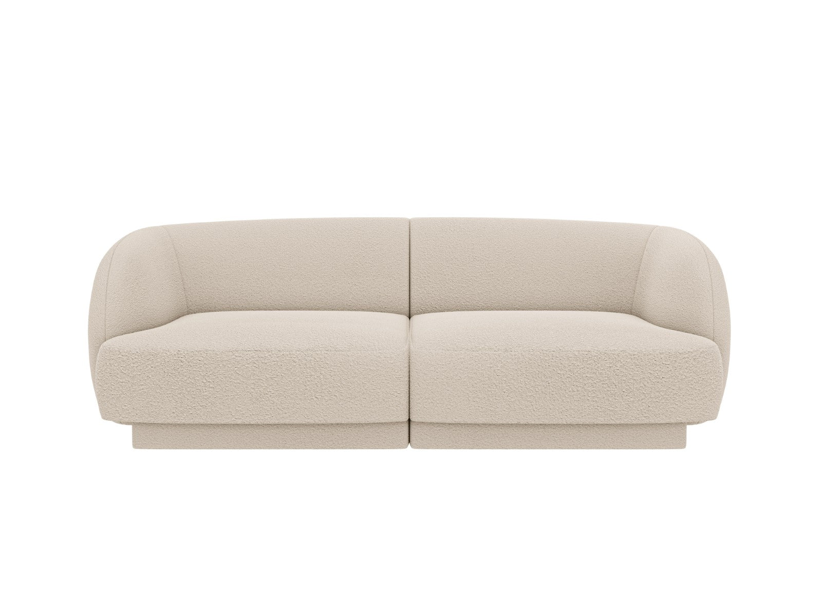 Micadoni Bank Miley 2-zits, boucle beige - 90x180x70cm