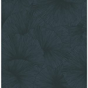 Origin Wallcoverings behang 3D-motief bladeren donkerblauw – 50 x 900 Origin Wallcoverings behang 3D-motief bladeren donkerblauw – 50 x 900