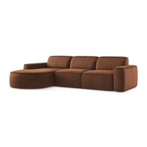 LaMiaSofa hoekbank links Melissa – textuurstof – terracotta – 284x166x LaMiaSofa hoekbank links Melissa – textuurstof – terracotta – 284x166x