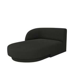 Micadoni linker meridiaan Miley 2-zits, boucle zwart – 156x90x70cm Micadoni linker meridiaan Miley 2-zits, boucle zwart – 156x90x70cm